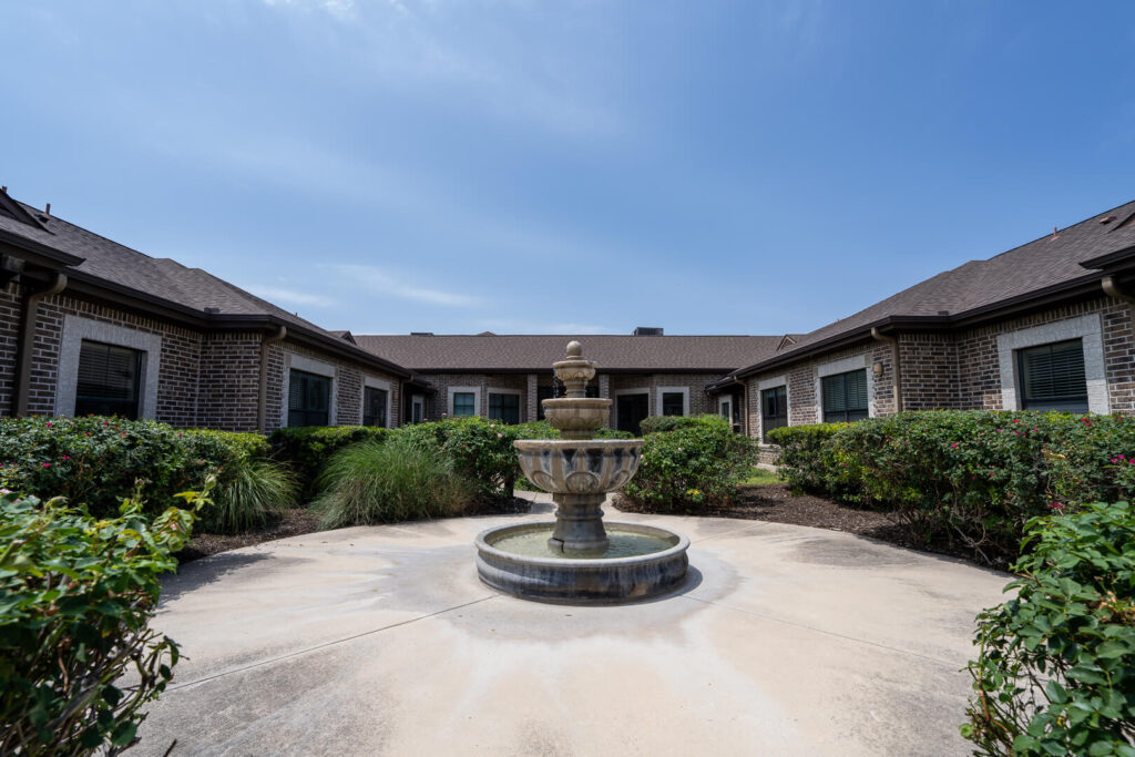 Beautiful Central Courtyard of Assisted Living Facilities San Antonio
