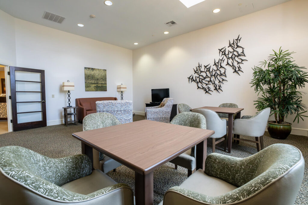 Modern Community Room at Assisted Living San Antonio